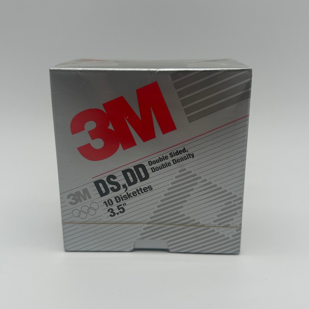 Vintage 3M 3.5" Micro Diskettes DS DD 2.0MB Box of 10 Sealed 12042 IBM PS/2 1991